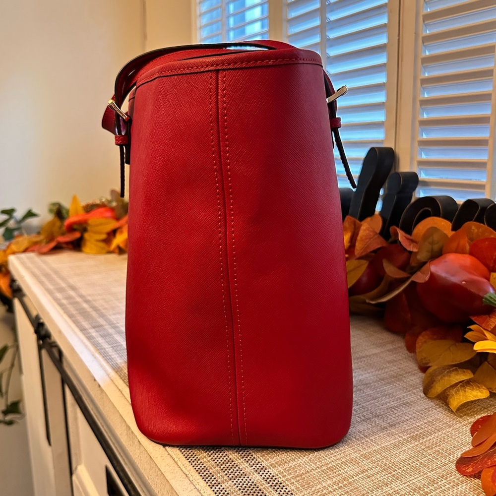 Michael Kors Vibrant Red Tote - Picture 4 of 9
